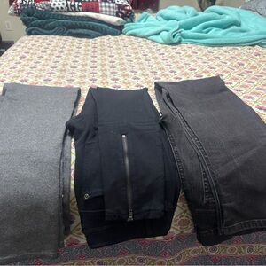 Pants bundle with one zip up Columbia jacket